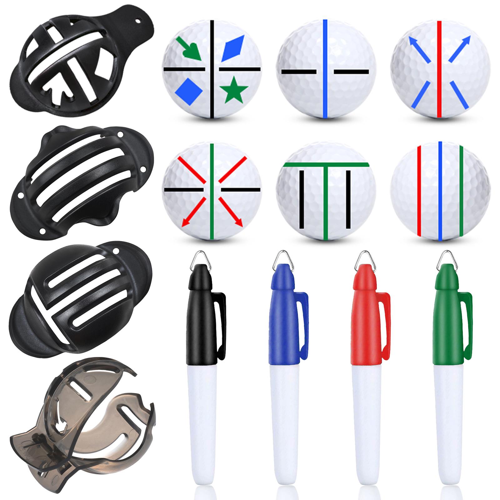 Ball Marker Set - Golf Topu İşaretleme Şablon Seti Taşınabilir