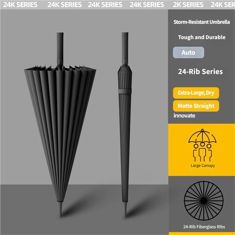 Golf Umbrella Large - Ekstra Büyük 24 Telli Uzun Saplı