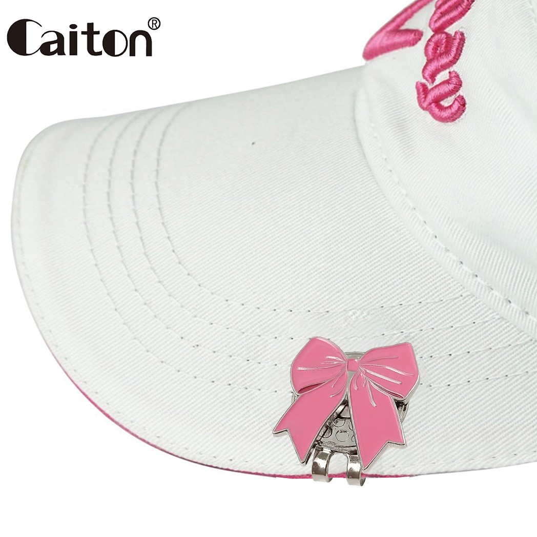 Ball Marker Set - Caiton Pembe Kurdele Golf Şapka Klipsi