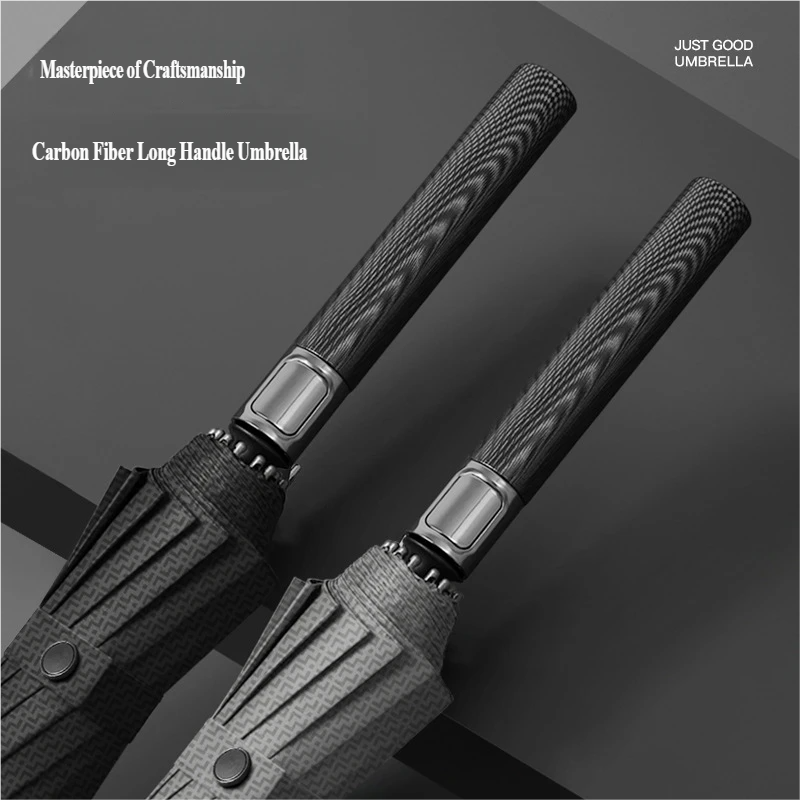 Golf Umbrella Large - 16 Telli Otomatik Karbon Fiber Düz