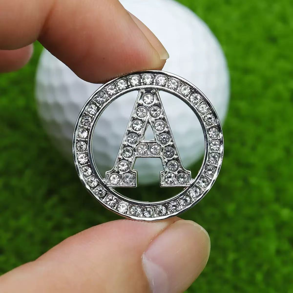 Ball Marker Set - Manyetik Golf Şapka Klipsi, Işıltılı Yapay