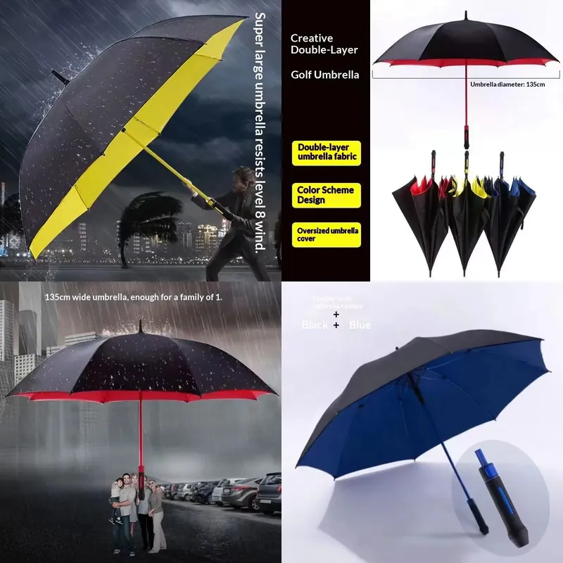 Golf Umbrella Large - Büyük Rüzgar Geçirmez Golf Şemsiyesi Ağır