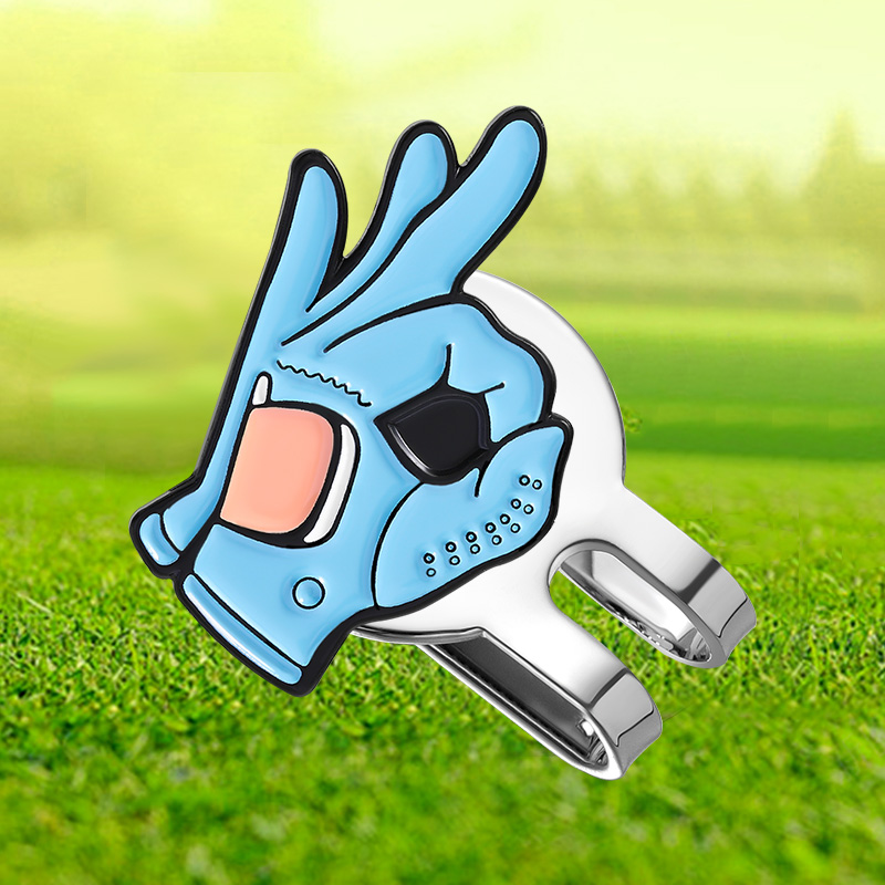 Ball Marker Set - OK İşareti Golf Şapka Klipsi Top
