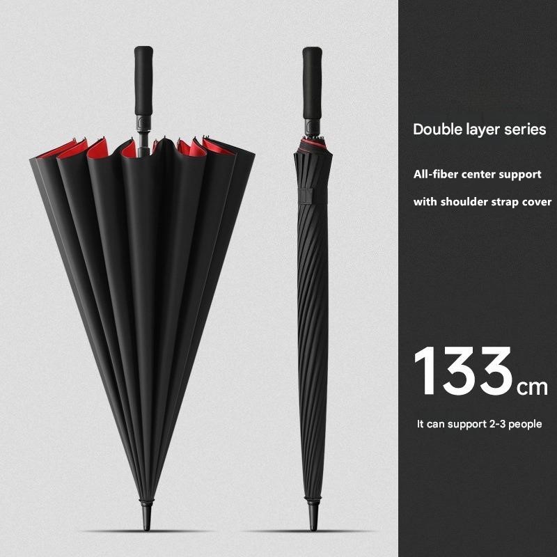 30 İnç 16 Telli Otomatik Çift  - Golf Umbrella Large incelemesi ve fiyatı