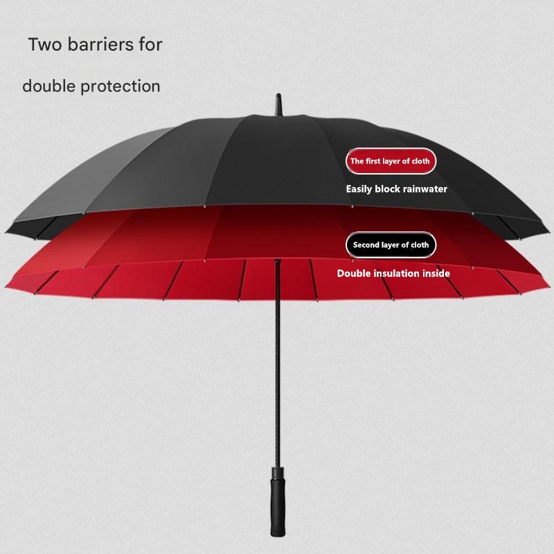 30 İnç 16 Telli Otomatik Çift  - Golf Umbrella Large incelemesi ve fiyatı