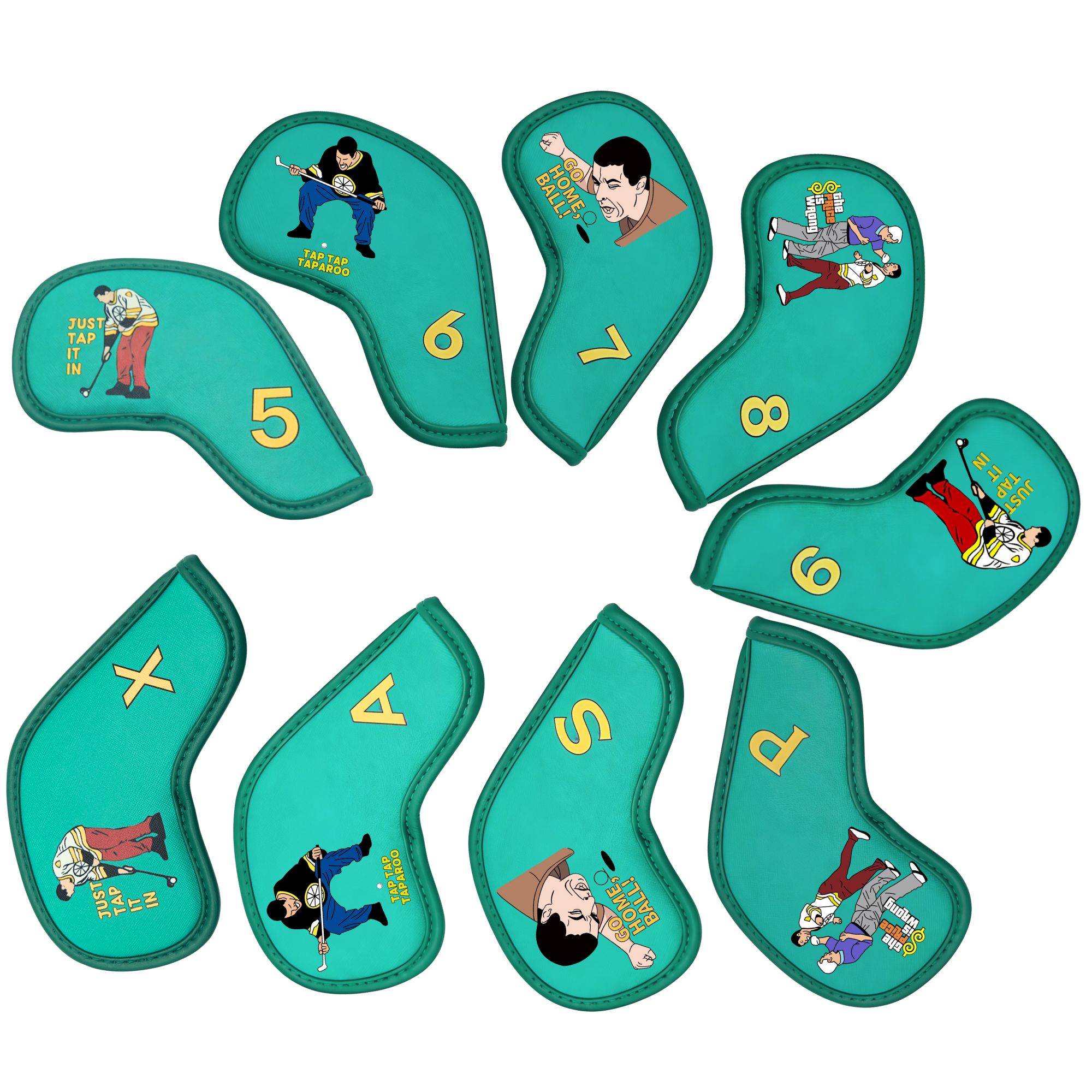 9 adet Komik Karikatür Tasarım - Golf Equipment Nearby incelemesi ve fiyatı