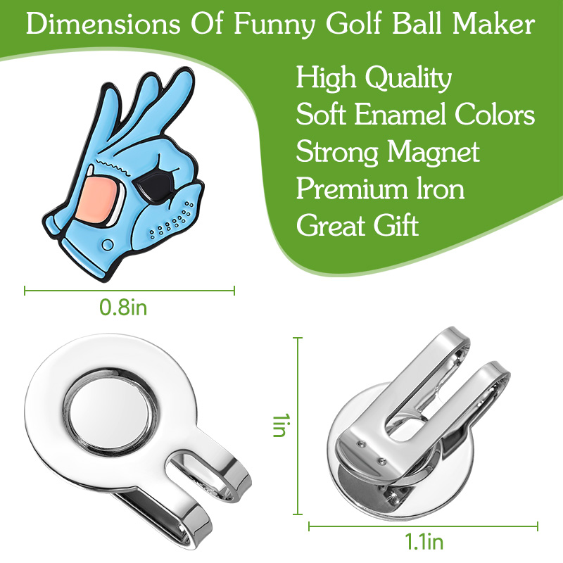 OK İşareti Golf Şapka Klipsi T - Ball Marker Set incelemesi ve fiyatı